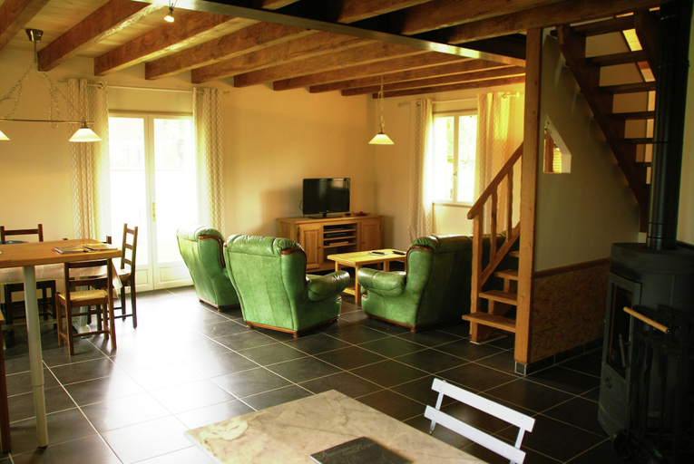 Living room 2, Nature Escape in Loubressac With Pool, Lot