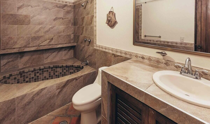 Bathroom 4, Ocean view 2Br Condo-Balcony-Beach-Pool - 206, Puerto Vallarta