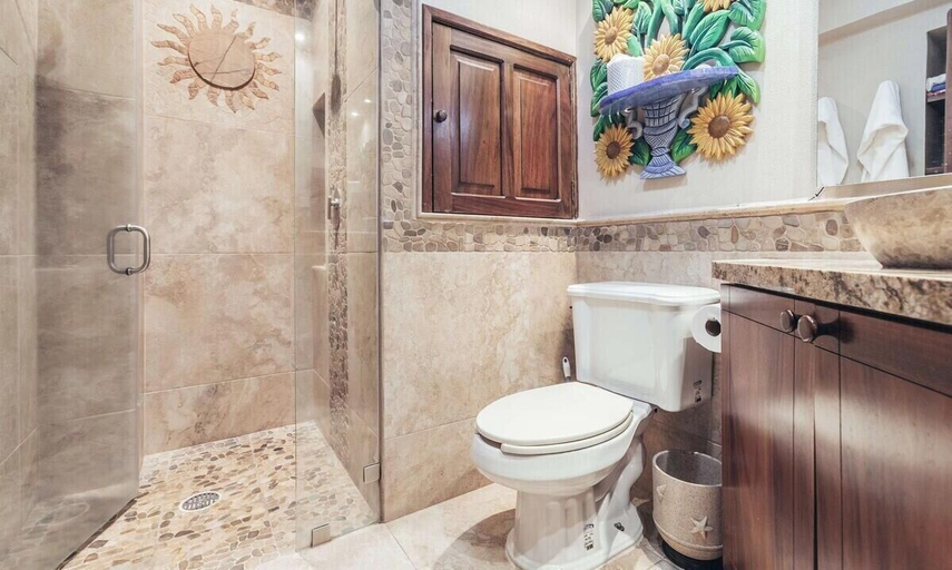 Bathroom 3, Ocean View 2Br Condo-balcony-beach-pool - 711, Puerto Vallarta
