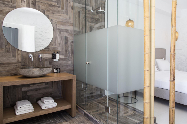 Bathroom 2, Ftelia Bay Hotel, South Aegean