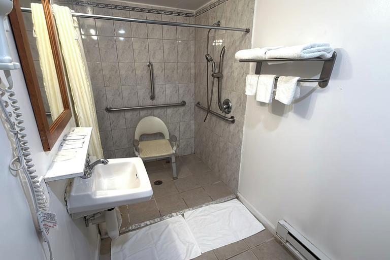 Bathroom 4, At 9 Motel Near Freehold I-195, Monmouth