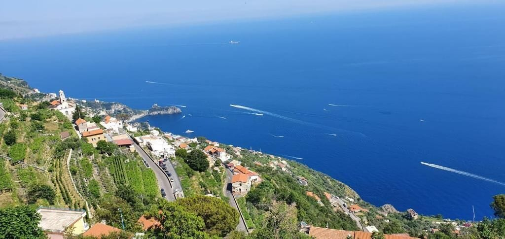 Aerial view, Al Chiar di Luna - Furore, Salerno