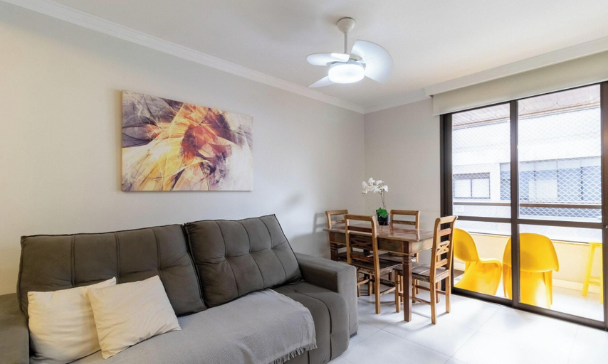 Living area, Apartment 400m From Jurere Beach Cds0401, Florianopolis