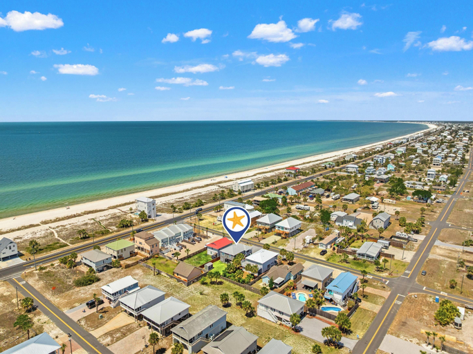 Aerial view 5, Beach House - Coastal Dreaming, Gulf