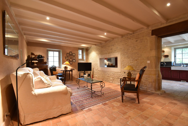 Living room 4, Manor in Normandy With Spa and Pool, Calvados