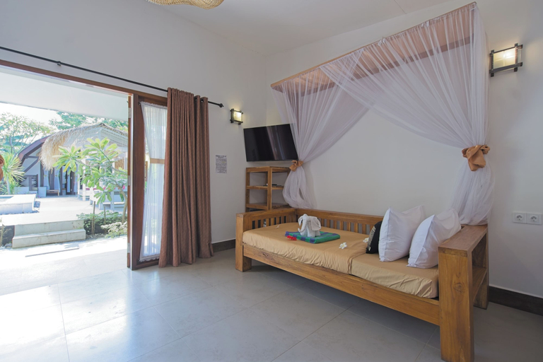 Bedroom 3, Gili Air Bungalows, Lombok