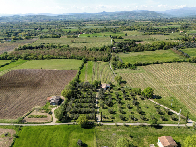 Aerial view, Casale il Poderetto by Mamo, Grosseto