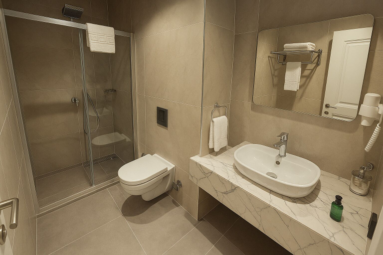 Bathroom 5, Center Port Hotel Karaköy, Beyoğlu
