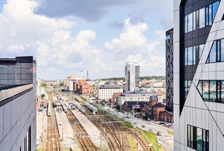 View from room 3, Luxury Tower Studio next to Nokia Arena, Pirkanmaa