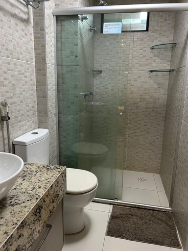 Bathroom, Flat Premium Vista Mar - Praia de Tabatinga, Conde
