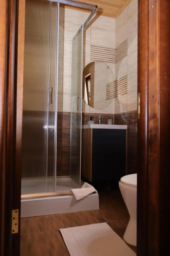 Bathroom 3, VIP House cottages, Nadvirnians'kyi