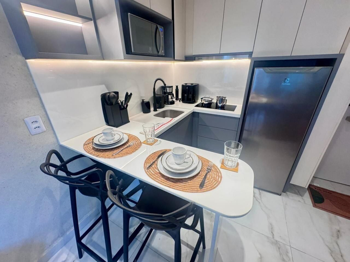 Private kitchen 2, Essenza Porto de Galinhas - Flat na Praia, Ipojuca