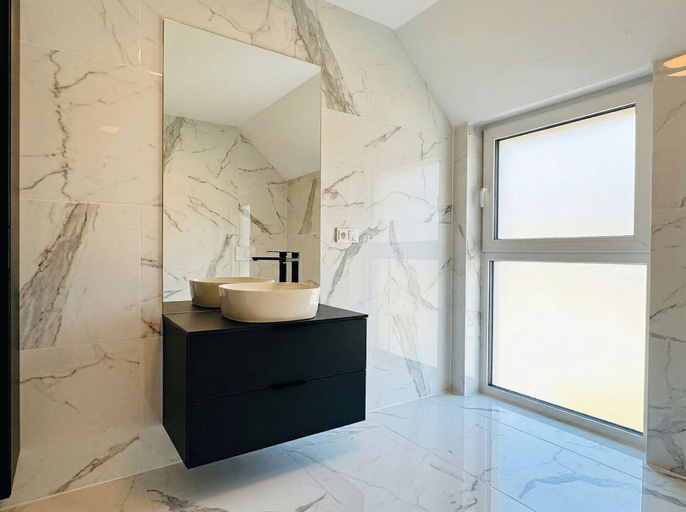 Bathroom 3, Quiet Luxury 5BR Villa With Garden, Mödling