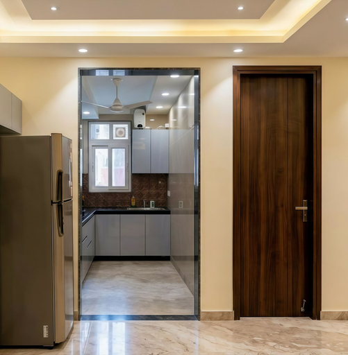 Private kitchen 4, Fortune Home Service Apartment 3BHK G-71, Delhi