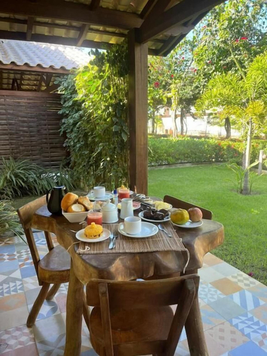 Outdoor dining, Pousada Rancho Paraiso, Porto de Pedras