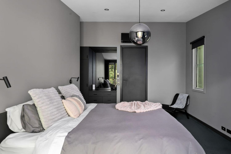 Bedroom 2, Romantic Lakefront Luxury - Spa Bath, Fireplace, King Bed, Hepburn - East