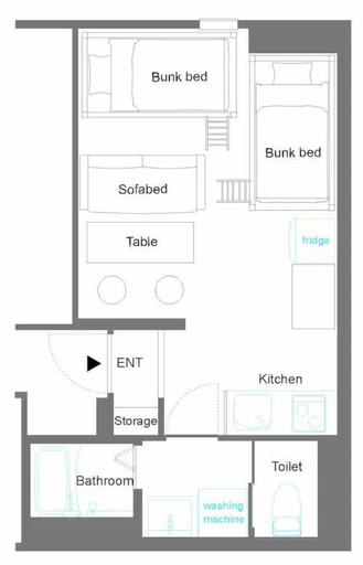 Floor plan, TD STAY TOKYO, Sumida