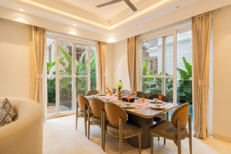 Dining 4, ELIVAAS Purple Coral Luxe 5-BHK Villa, North Goa
