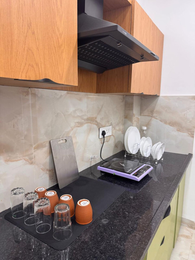 Private kitchen 4, Nivasa Stays, Indore