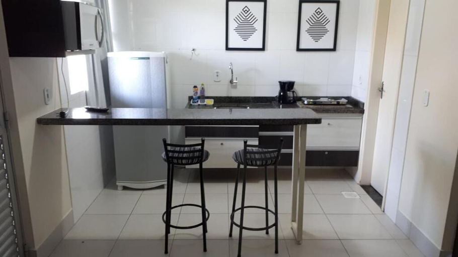 Private kitchen 4, Flat no Lacqua Diroma seu Resort, Caldas Novas