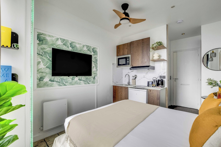 Room 5, Charming Studio Apartment 2P - Nation, Paris