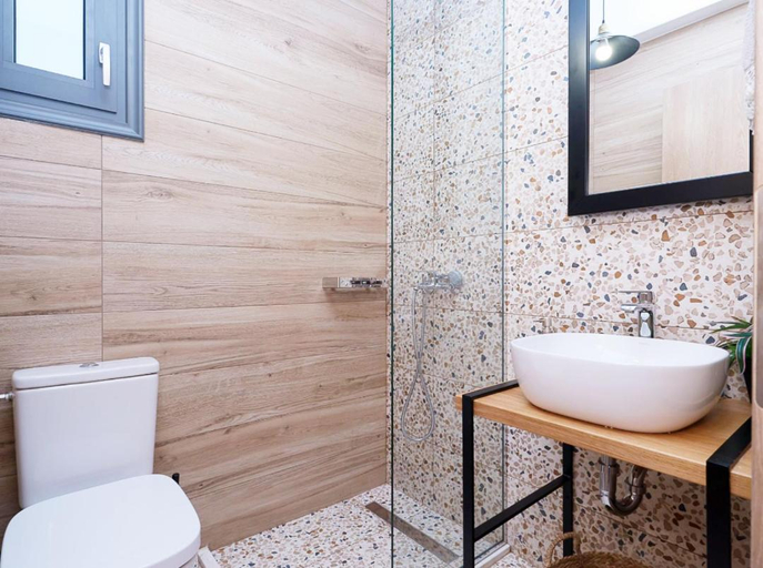 Bathroom, Villa Eleonas with private swimming pool, Crete