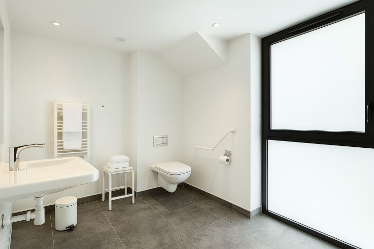 Bathroom 5, Campanile Fontainebleau, Seine-et-Marne