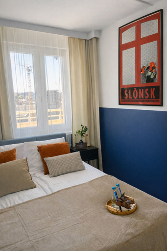 Bedroom 3, Apartament Gwarek - by Kairos Apartments, Siemianowice Śląskie