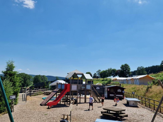 Children's area, Camping Tent With Modern Amenities, Liège