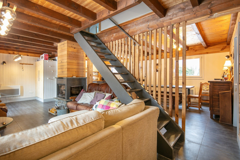 Living room 2, Alpine Chalet with Private Hot Tub, Haute-Savoie