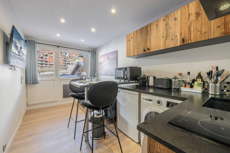 Private kitchen 2, Cosy Apt - 2bdr/4p - Mountain View / Val-thorens, Savoie
