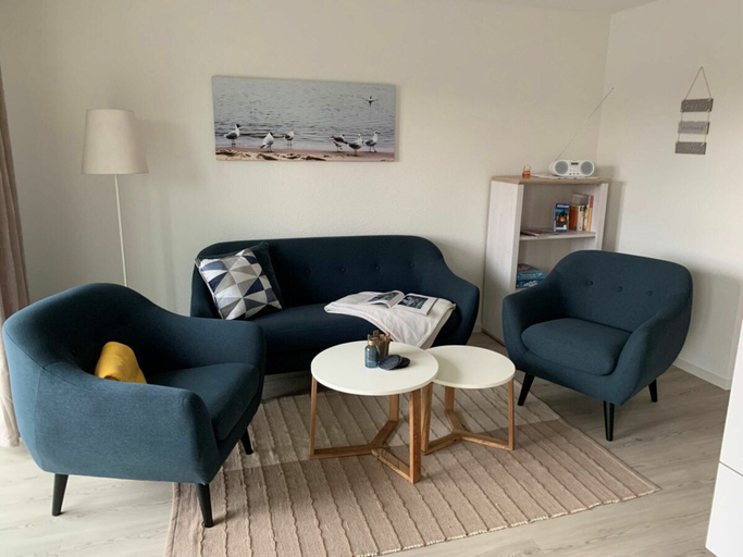 Living area, Fischer's Hut, Apartment Scholle, Schleswig-Flensburg