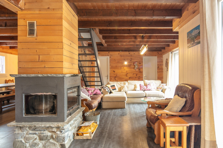 Living room 4, Alpine Chalet with Private Hot Tub, Haute-Savoie