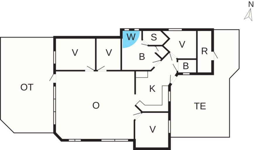 Floor plan, 5 Star Holiday Home in Haarby, Assens