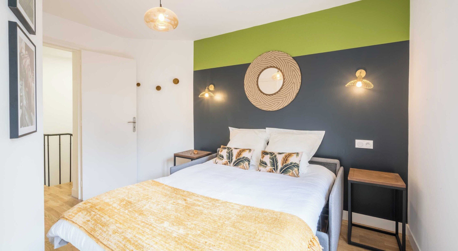 Room 2, Bright Apartment - 3bdr/6p - Parc des Buttes-chaumont, Paris