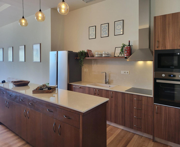 Private kitchen 2, Villa in Hersonissos by Sandy Beach & Pool, Crete