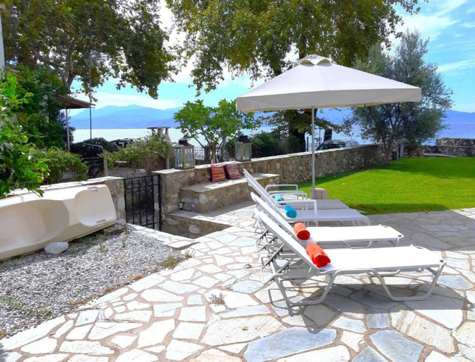 Balcony 3, Skaloma Beachfront Seaview Villa Retreat, Central Greece