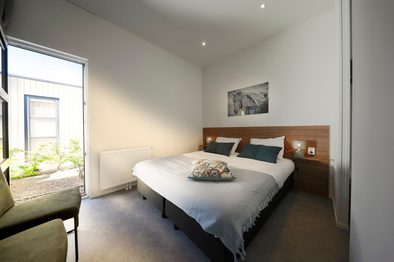 Bedroom 4, Modern Chalet in a Park Near the Veluwemeer