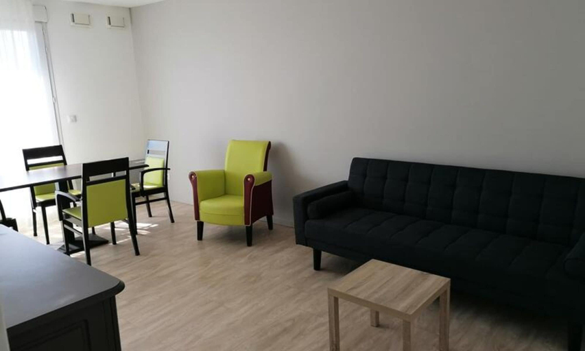 Living area, 3-room Apartment for 6 People - Terrace, Seine-Maritime