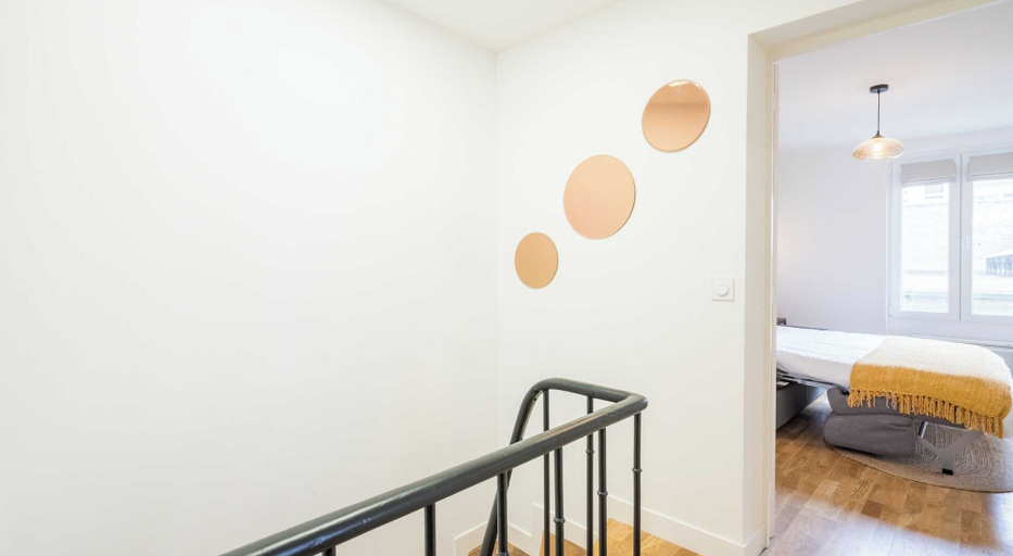 Interior, Bright Apartment - 3bdr/6p - Parc des Buttes-chaumont, Paris