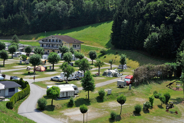 View from property 5, Chalet in the Seeblick Campsite in Kramsach, Kufstein