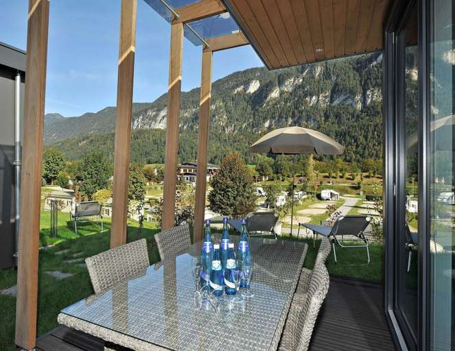 Balcony 3, Chalet in the Seeblick Campsite in Kramsach, Kufstein