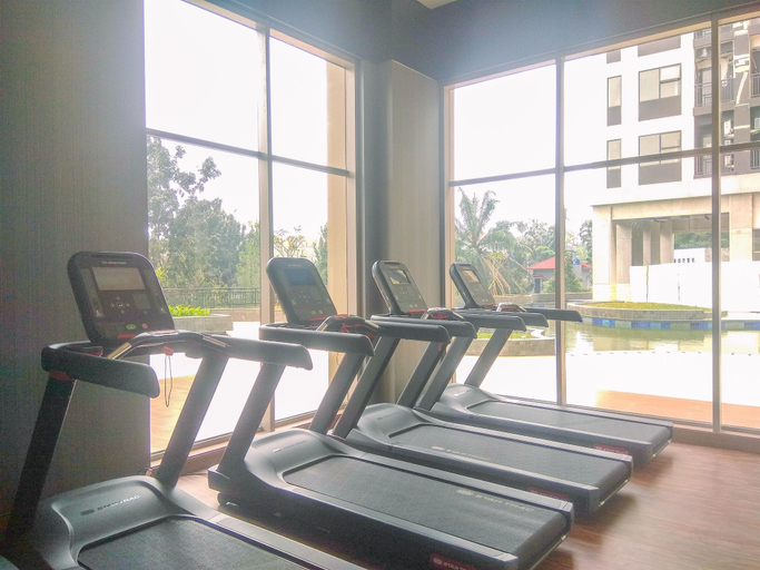 Fitness facility, Bright And Comfy Studio Apartment At Transpark Cibubur, Depok