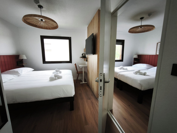 Bedroom 3, greet hôtel Le Teich Bassin d'Arcachon, Gironde