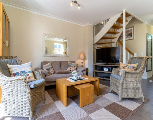 Living room 5, Semi-detached House in a Quiet Location in the Village of St. Peter-ording, Nordfriesland