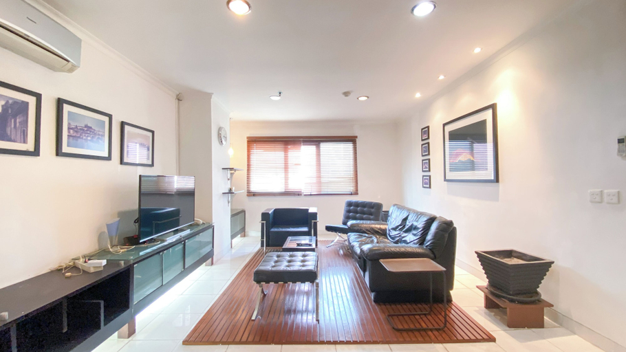 Living area 2, Homey And Elegant 2Br At Permata Senayan Apartment, Jakarta Utara
