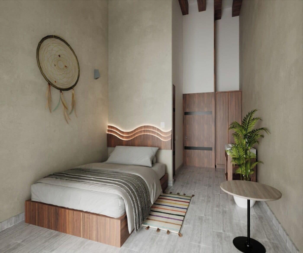 Room 3, Straw Hat Hostel & RoofTop Bar CDMX, Mexico City