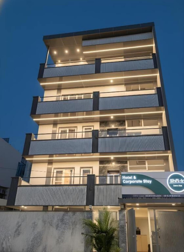 Exterior detail, Shft-In Hotel, Gautam Buddha Nagar