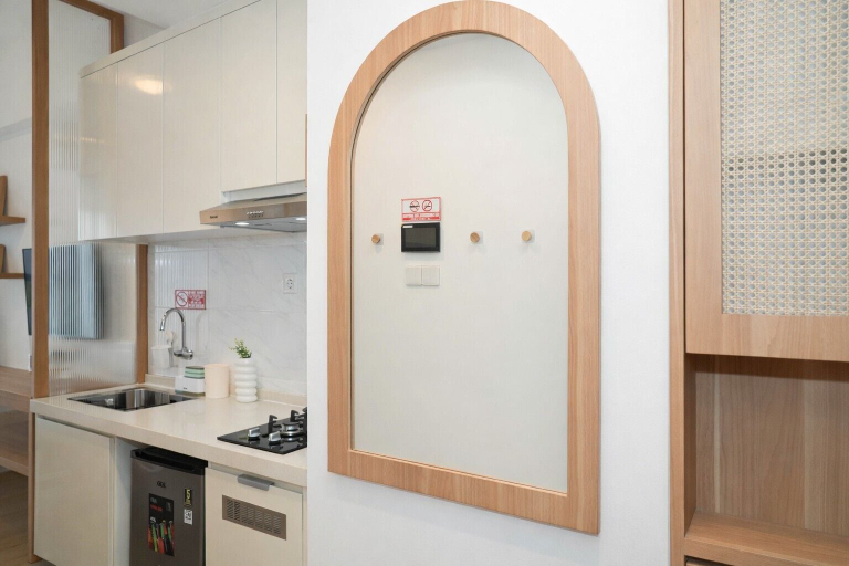 Private kitchen 4, Studio Japandi Areum Residence At Sky House Bsd, Tangerang