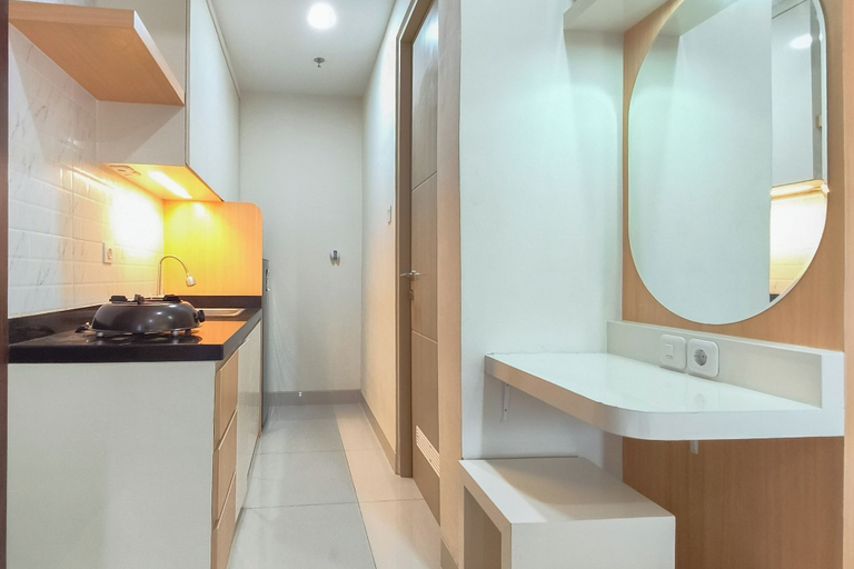 Private kitchen 2, Comfy Modern Look Studio Room At Apartment Grand Dharmahusada Lagoon, Surabaya